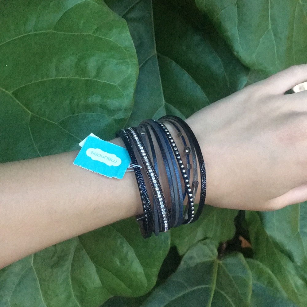 Maurice's Fun Layered Faux Leather Bracelet